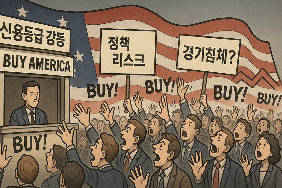 가볍게 떨쳐버린 미 신용등급 강등...다이먼, "너무 안이하다" 경고 