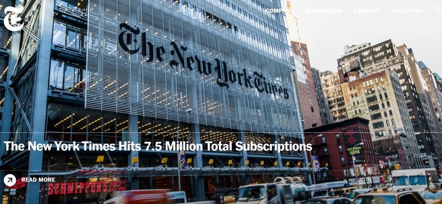 NYT는 어떻게 미디어 비즈니스를 바꾸고 있나? 
