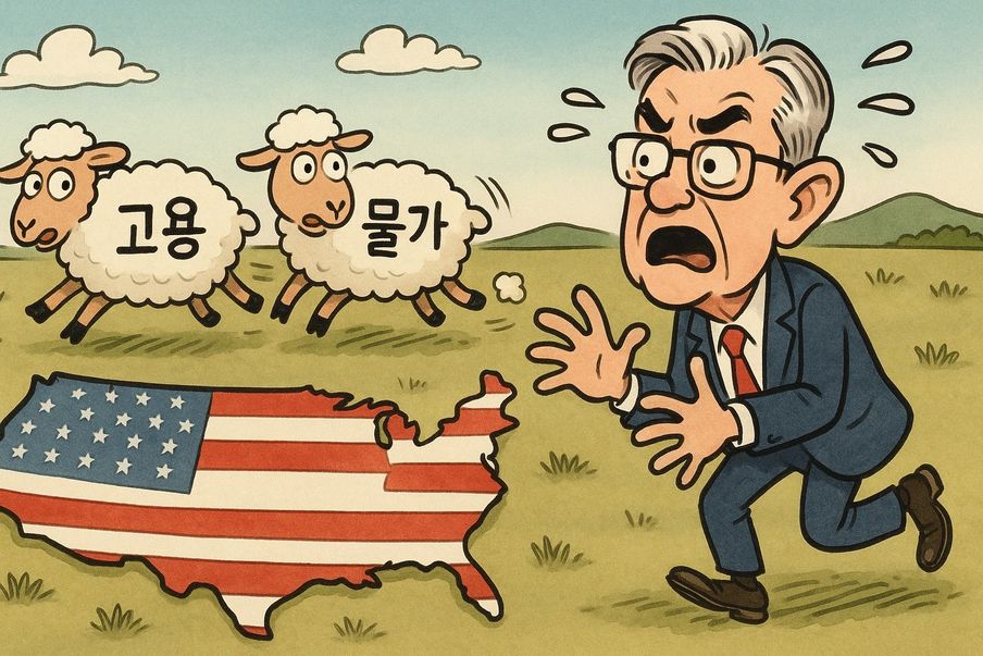 제롬 파월, "물가와 고용 리스크 동시 상승"...스태그플레이션 경고 